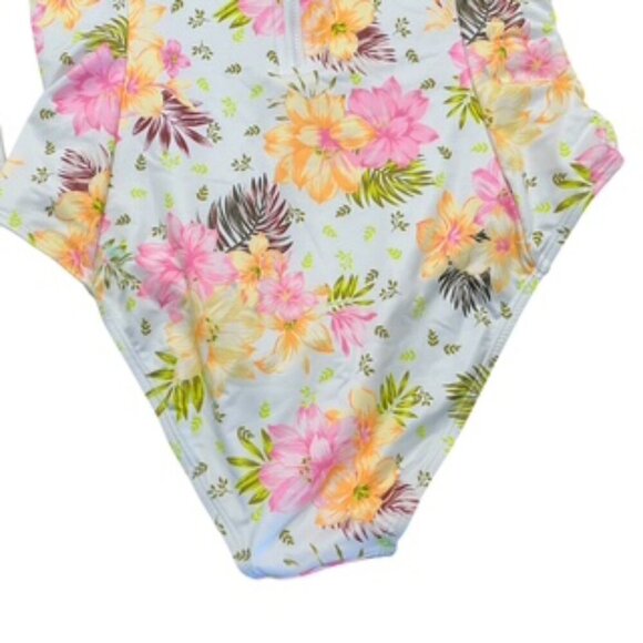 NEW Hurley White Floral Long Sleeve Back Zip Surf Suit Women’s Size XL NWT - Picture 9 of 14